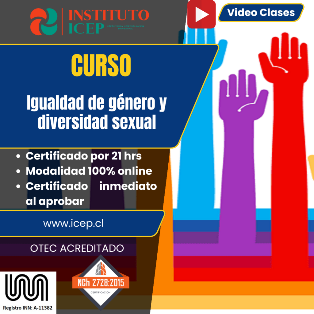 Curso Igualdad de género y diversidad sexual 21 hrs - Instituto ICEP