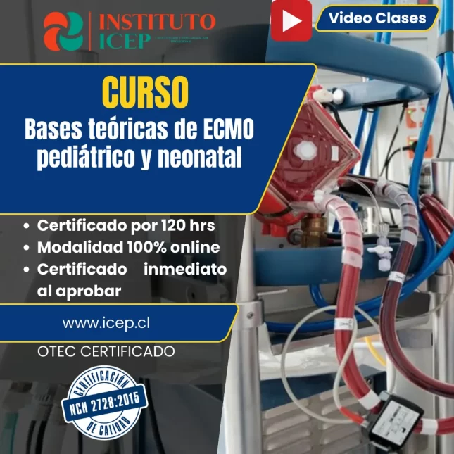 Curso Bases teóricas en oxigenación por membrana extracorpórea (ECMO) pediátrico y neonatal 120 hrs